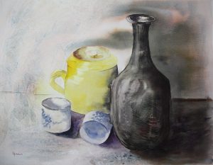 Nature morte aquarelle 40*50 